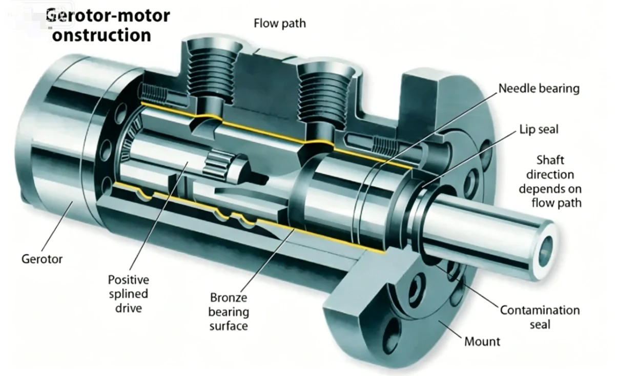 How a Gerotor Hydraulic Motor Works