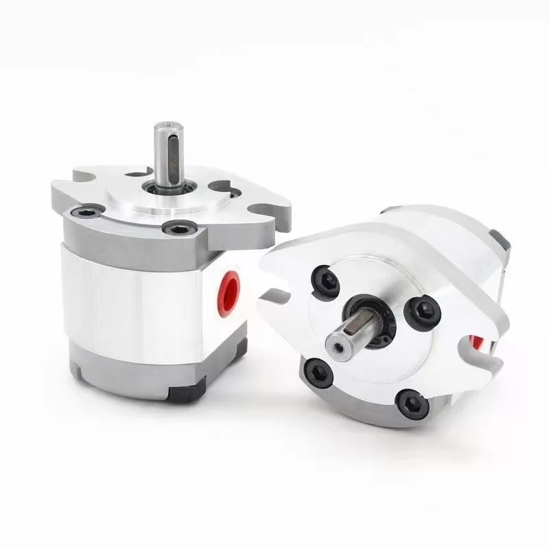 HGP-1A aluminum hydraulic gear pump with keyed shaft