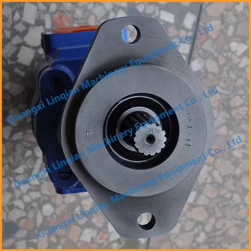 11C0353 LiuGong CLG862 P257 P124 steering gear pump splined shaft and mounting flange
