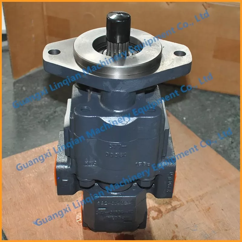 11C0353 P257-G63487ZGA6 P124-G20ING tandem steering pump assembled side view