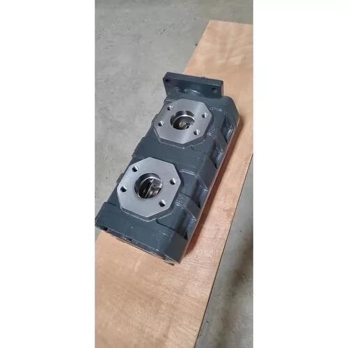 11C2349 862H double hydraulic gear pump flanged oil port layout