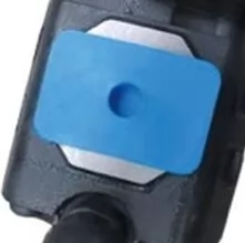 4110015875 CBGJ0025 SDLG gear pump body and blue port protection cover - direct crop of own original photograph