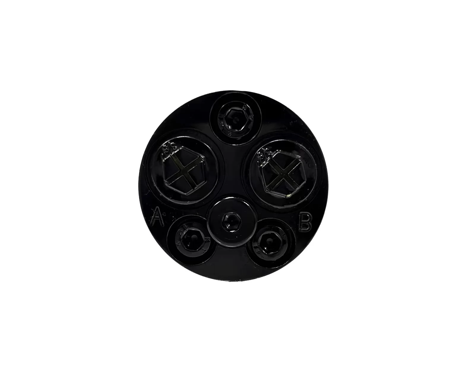 BMM mini orbital hydraulic motor rear A and B ports - independent reference photograph