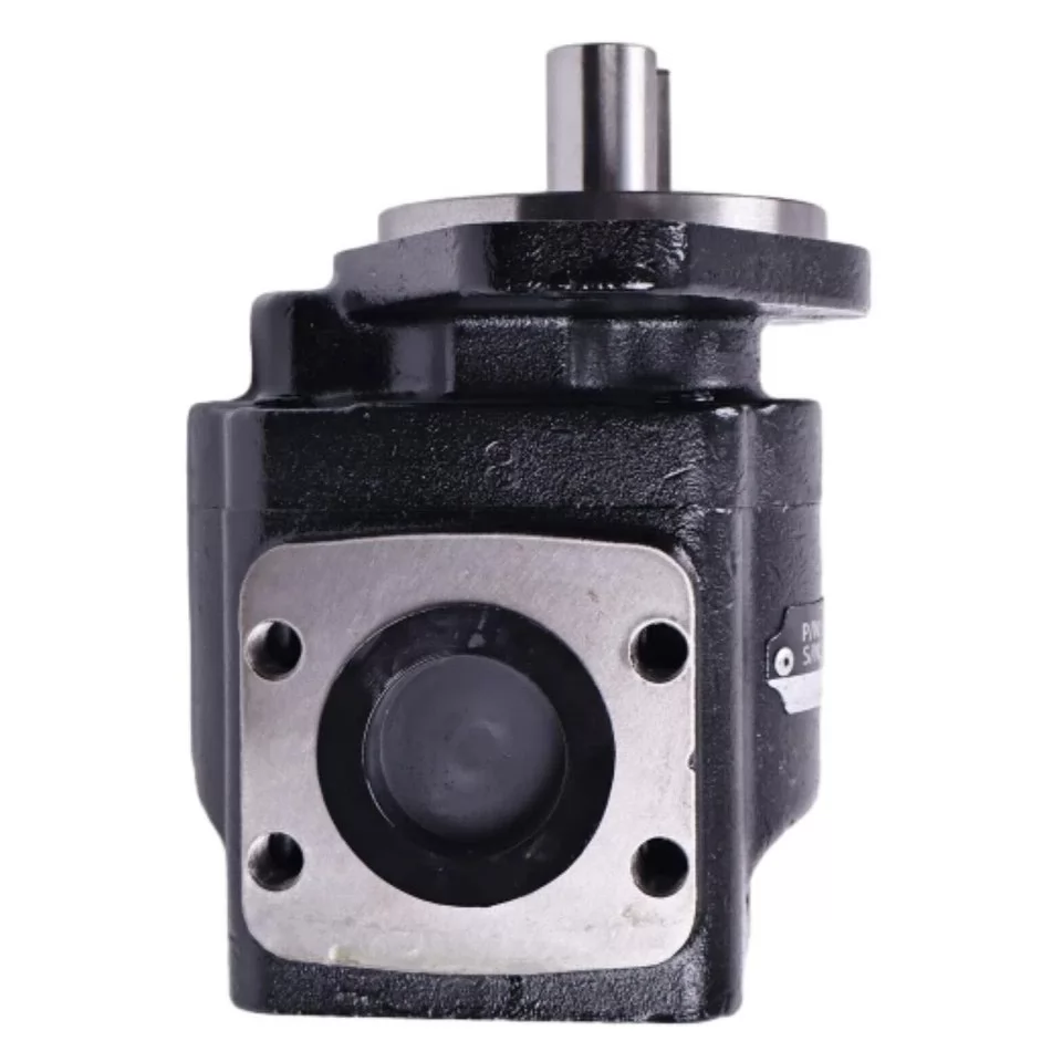 919/75002 hydraulic gear pump inlet port face and drive shaft