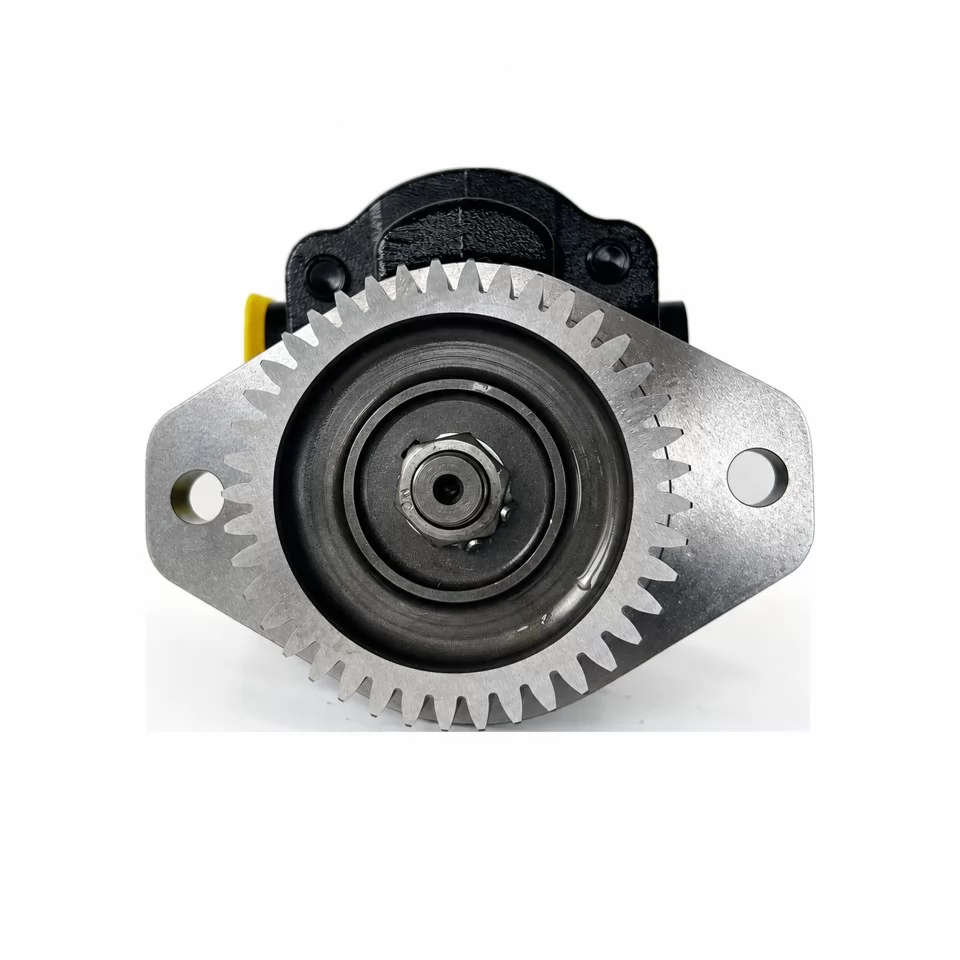 333/G5393 hydraulic gear pump gear-end and mounting flange view