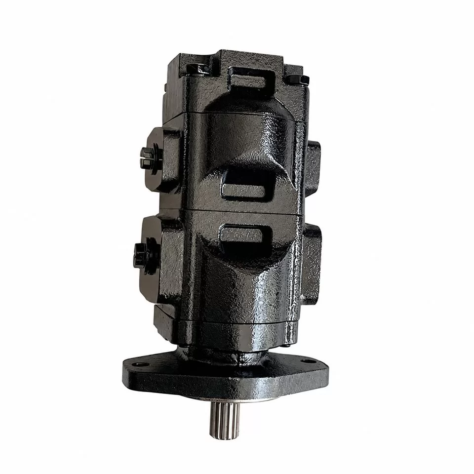 20/925340 twin hydraulic pump side profile and capped ports