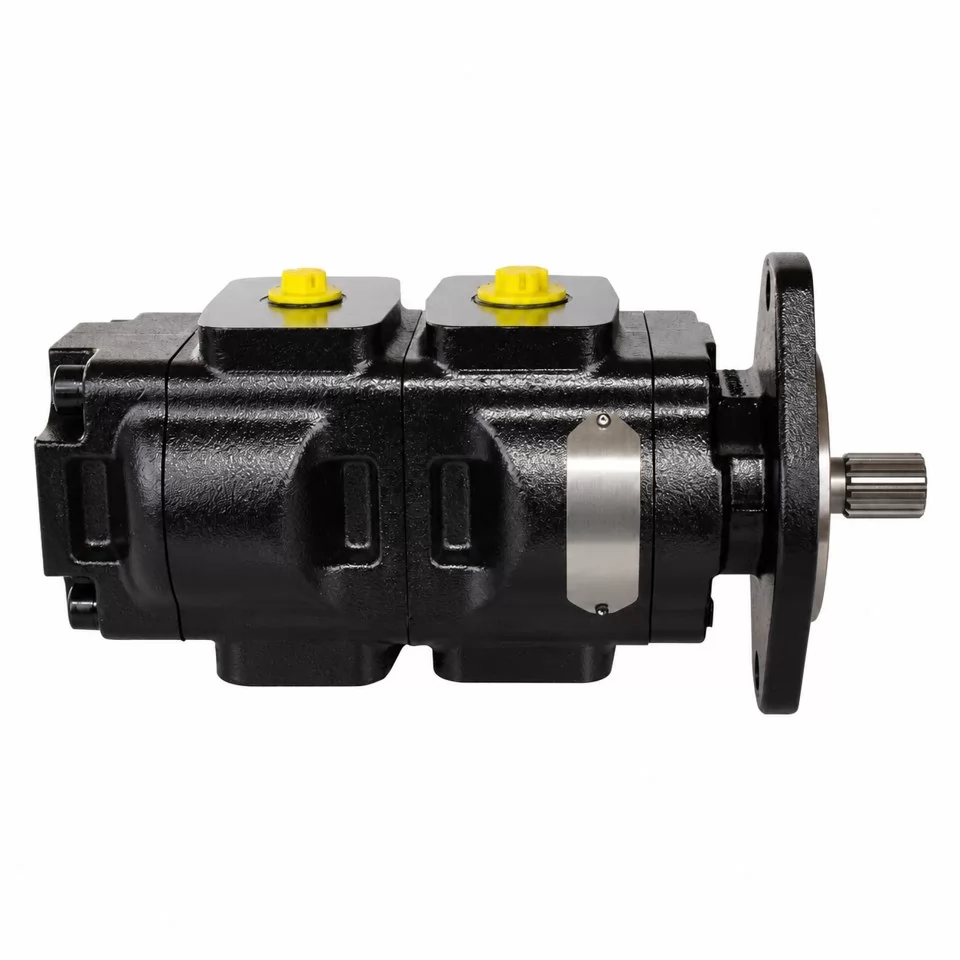 20/925341 hydraulic gear pump side profile and splined shaft