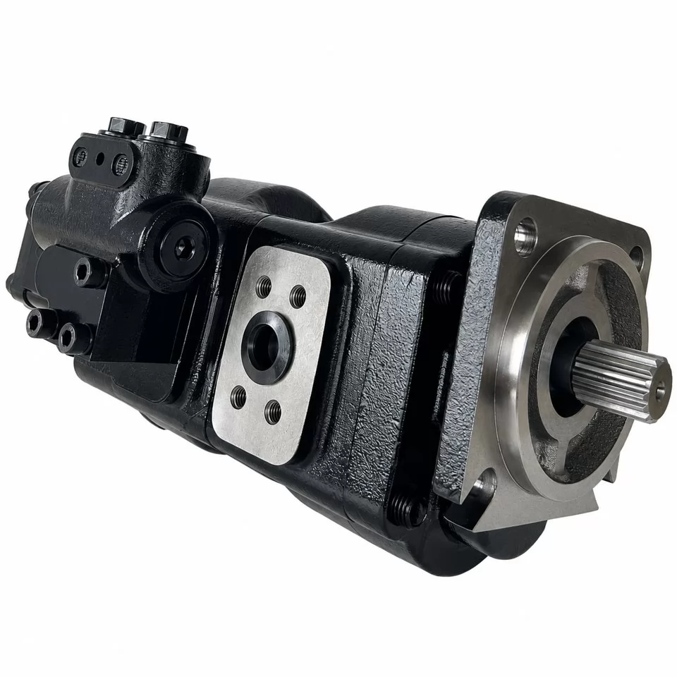 20/925591 hydraulic pump with four-bolt flange and external block
