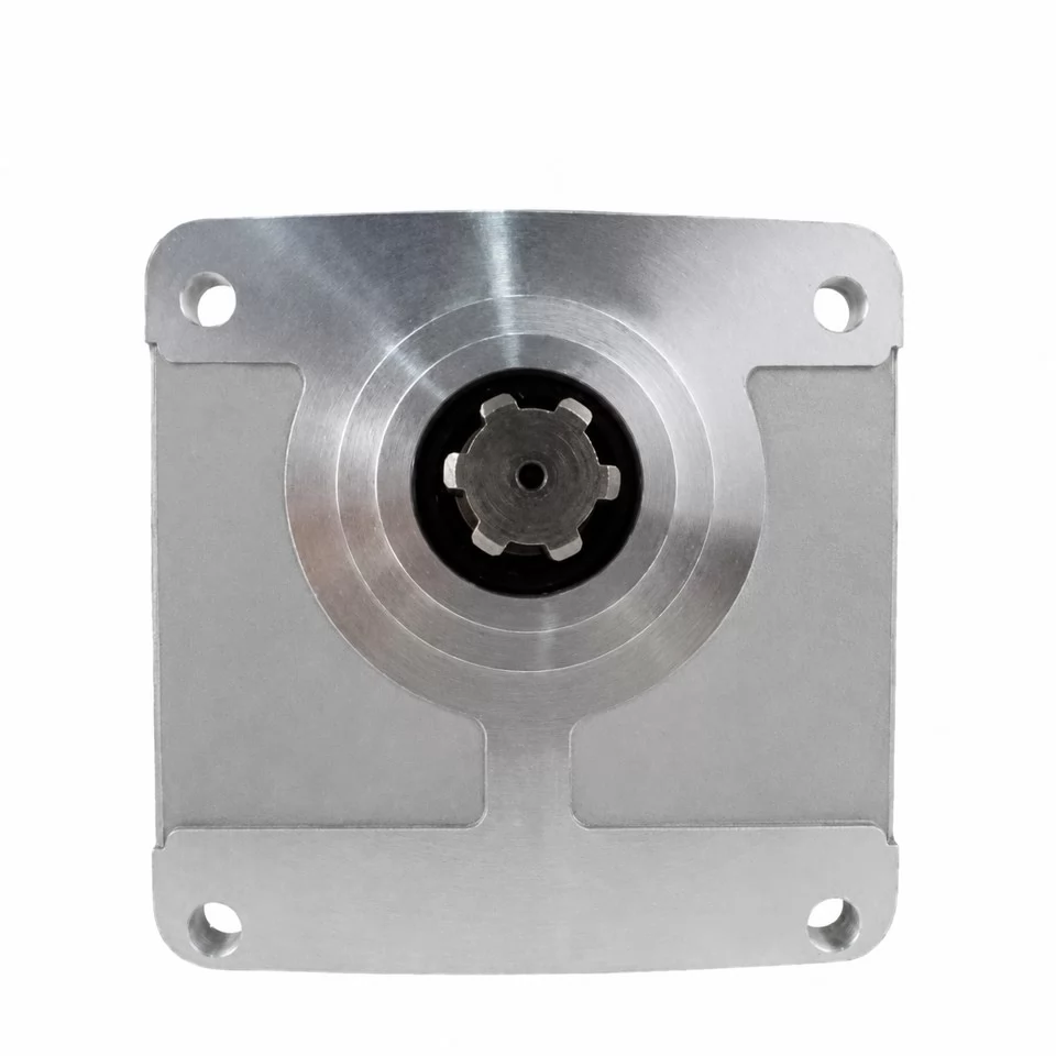 NSH100M-3 reference gear pump shaft-end flange view