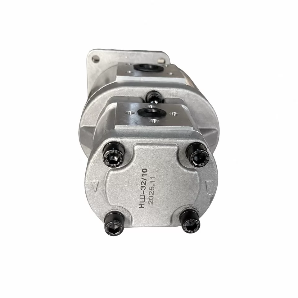 NSH32-10 tandem gear pump rear cover marking НШ-32/10