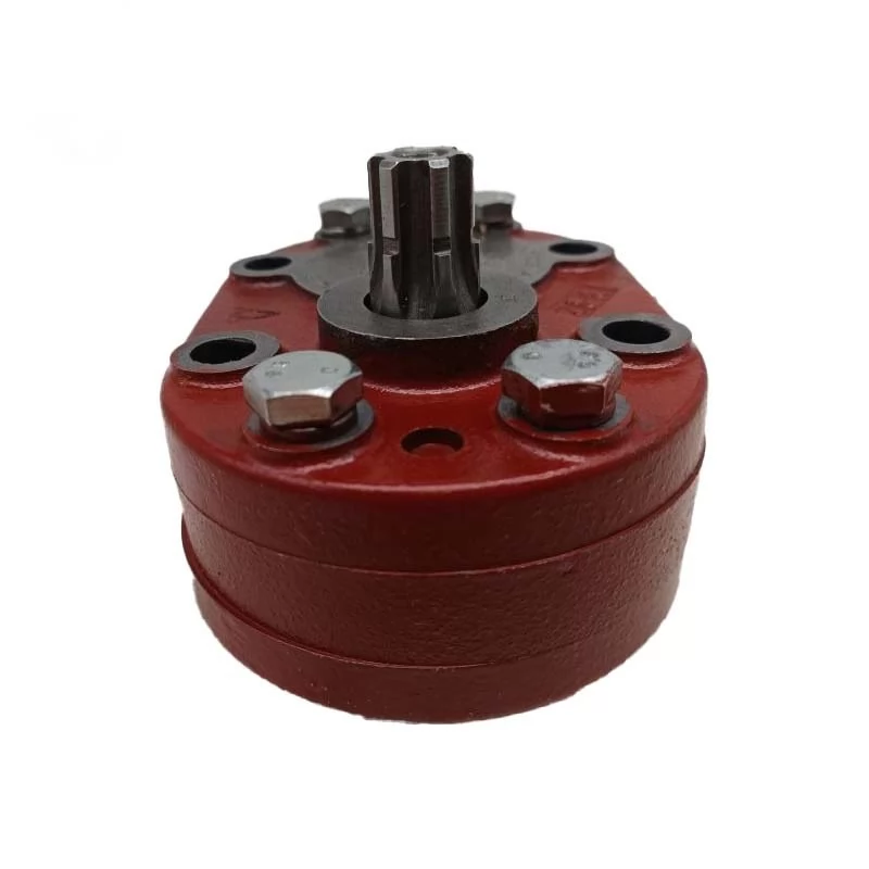 NMSH25 reference lubrication pump housing and shaft-end view