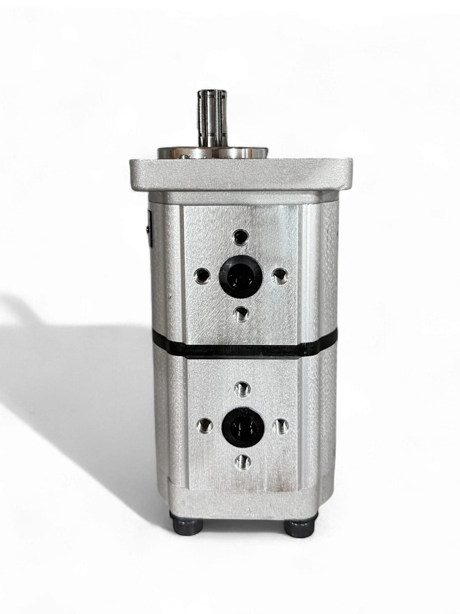 NSH16D-16D-4 Tandem Hydraulic Gear Pump With 16+16 Cc Sections