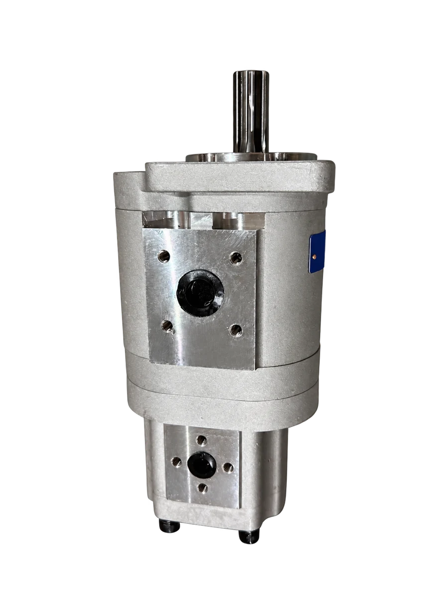 NSH50-10D-4 Tandem Hydraulic Gear Pump With 50+10 Cc Sections